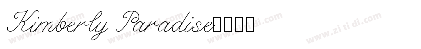 Kimberly Paradise字体转换
